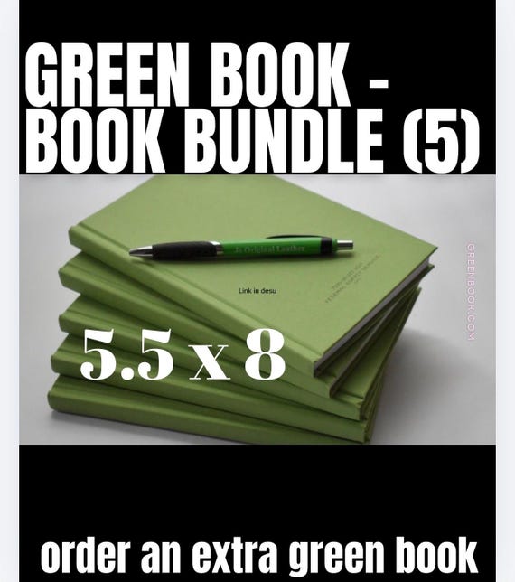 Green Military Notebook Bundle, 5.5"x8"