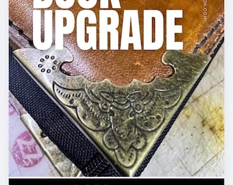 Brass Book Corner Upgrade, Green Book Cover
