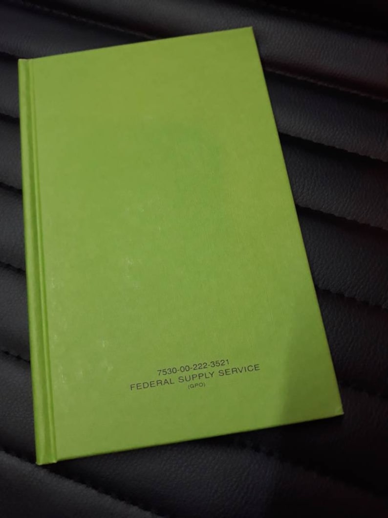 Green Military Notebook Bundle, 5.5"x8" bild 5