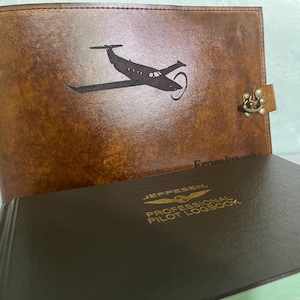 Jeppesen professional log book leather cover, Army Pilot, custom log book cover, personalized army gift, deployment, retirement, promotion