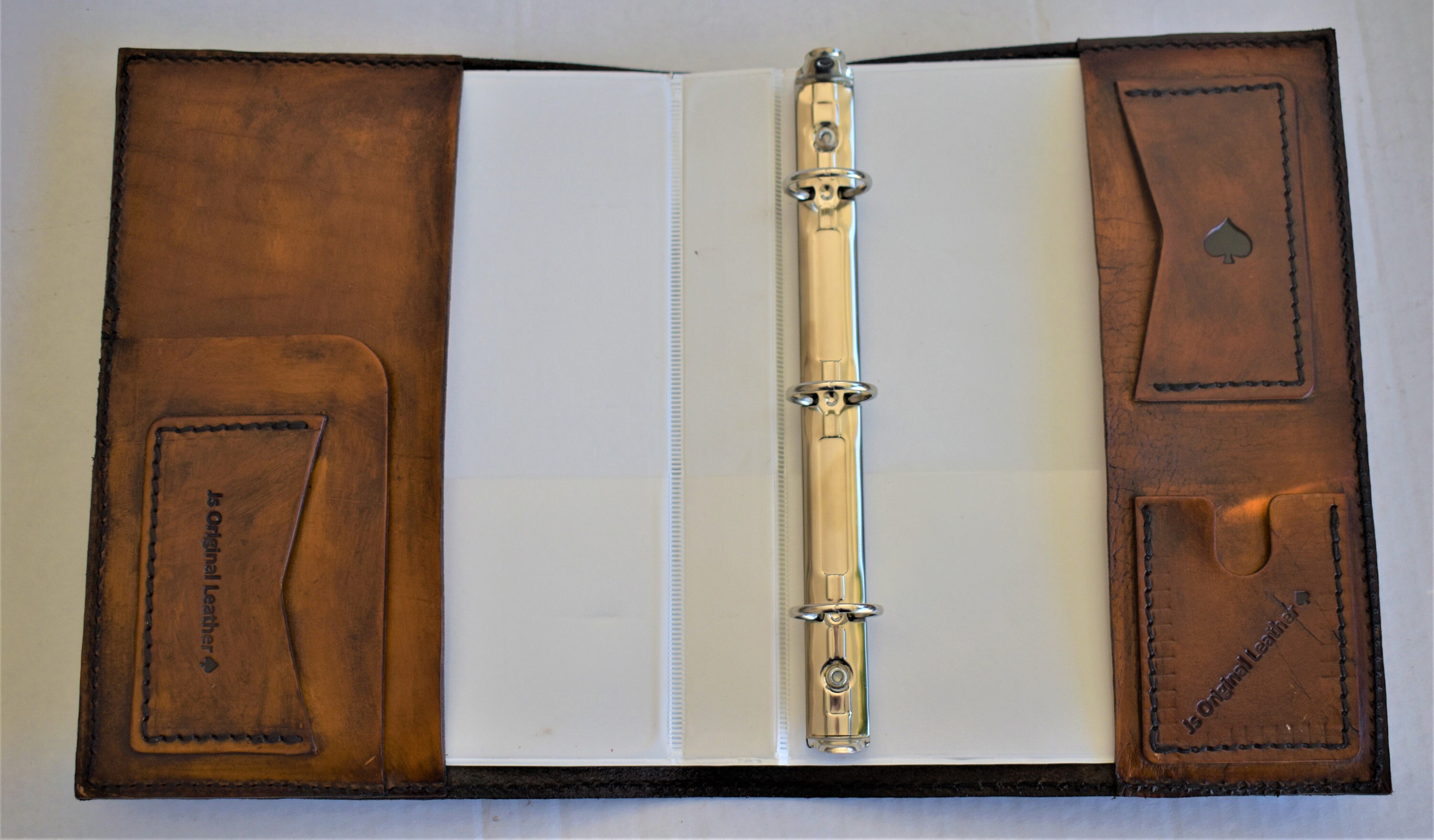 Mini 3 Ring Binder 8.5 X 5.5 Binder Leather Book Cover Etsy