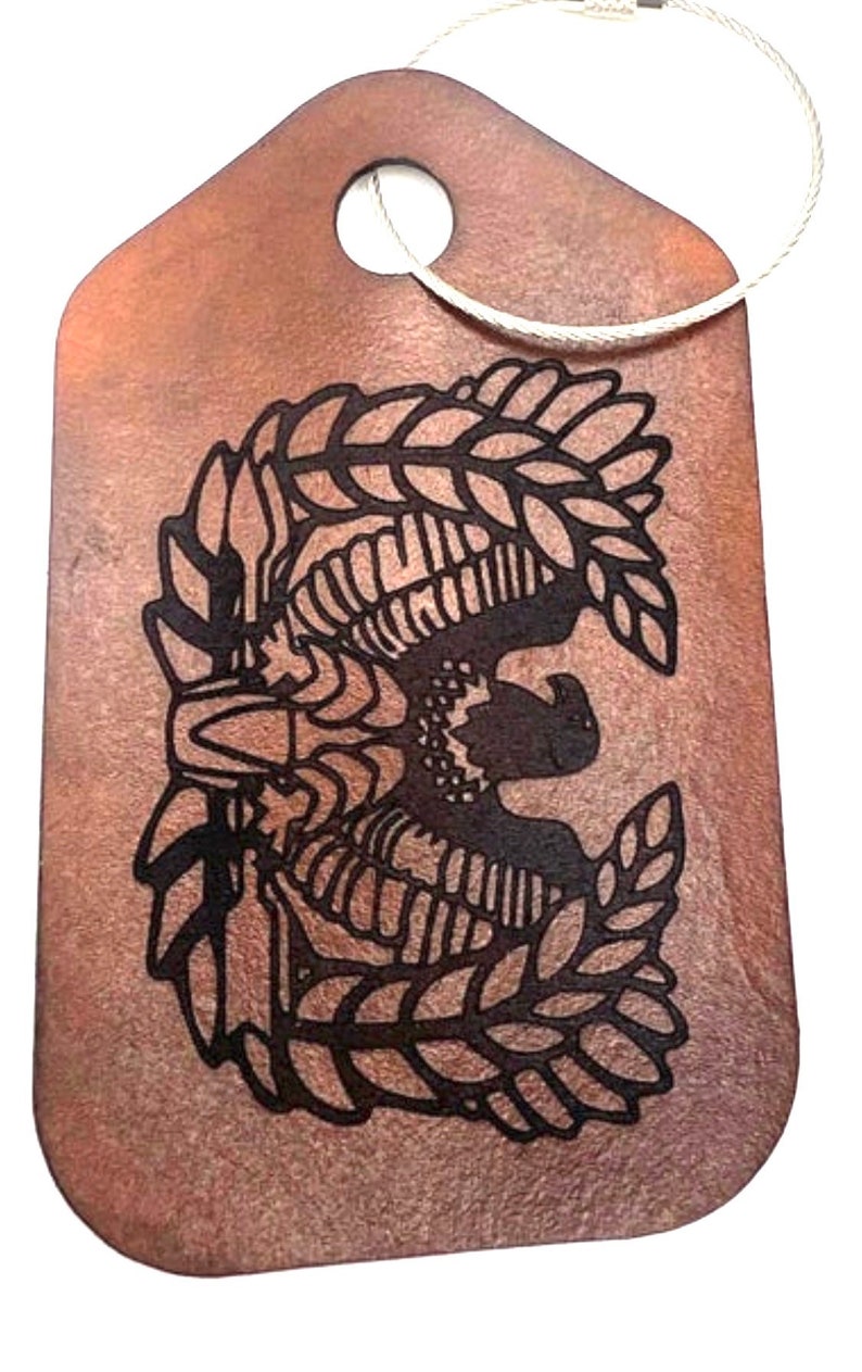 Personalized Rising Eagle Leather Book Cover, Military Journal Gift Warrant Officer image 10