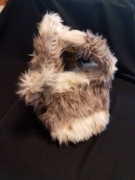 faux fur purse