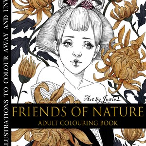 Friends of Nature Adult Colouring E-Book PDF Version image 2