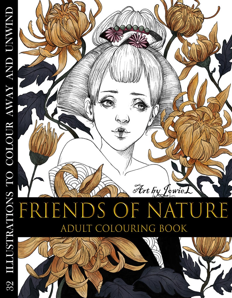 Friends of Nature Adult Colouring E-Book PDF Version image 2