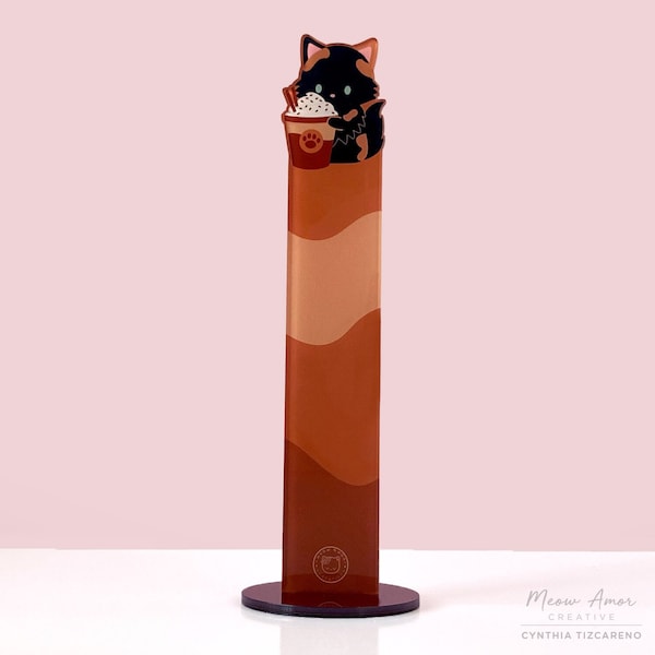 Coffee Tortie Cat Acrylic Washi Stand Washi Display