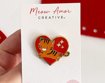 Tiger Hard Enamel Pin - Gold Metal, Screen Printed