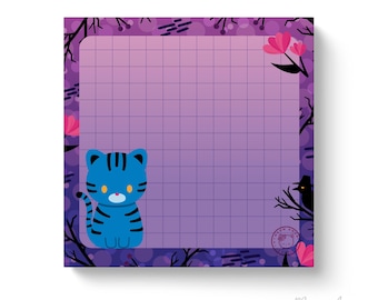 Blue Tiger Sticky Notes