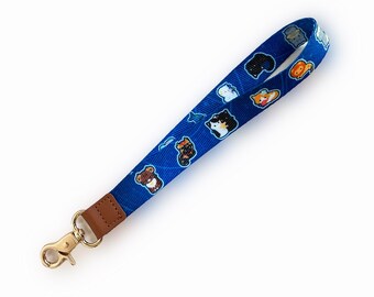 Zodiac Cats Wristlet Lanyard | Astrology Cats
