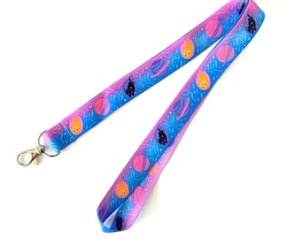 Comet Cats Lanyard | Space Cats Lanyards