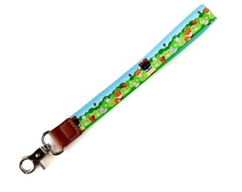 Fairest Meow Woodland Forest Wristlet Lanyard