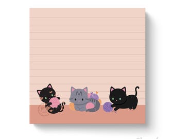 Yarn Cats Sticky Notes