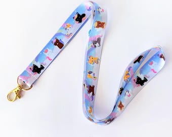 Unicorn Cats Lanyard