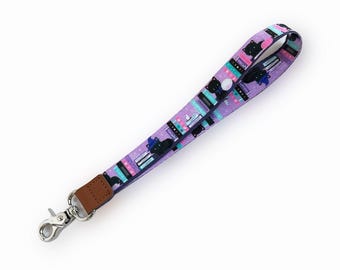 Witchy Books Cats Lanyard| Halloween Lanyard
