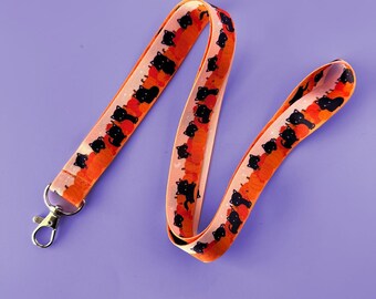 Pumpkin Patch Cats Lanyard | Halloween Lanyard