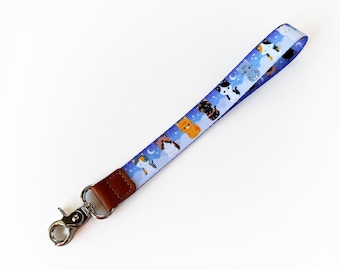 Night Skies Cat Wristlet Lanyards