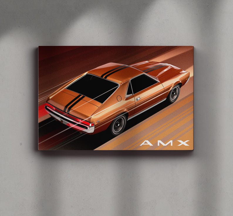 1968–1969 AMC AMX | Automotive Art Print - Etsy