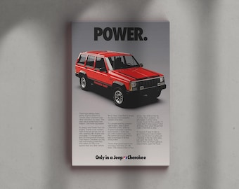 1987 Cherokee XJ "Power" Ad Print
