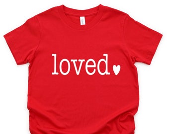 Camiseta para niños del día de San Valentín, camiseta para niños y niñas, camiseta de amor para Vday