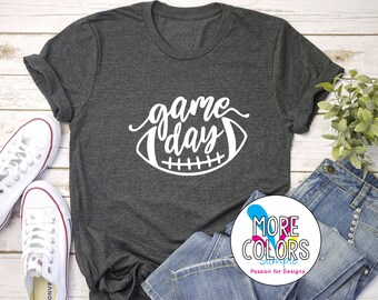 Game Day Football T-Shirt Graphic Tees Football Season  Fan - Sport Shirts Unisex Women's - Super Bowl Sunday