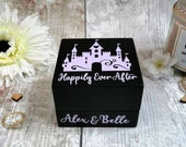 Wedding Ring Box | Personalised Fairytale Castle Happily Ever After RingBox