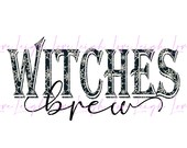 Witches Brew Sublimation Design • Halloween Clipart PNG • Instant Download Print File