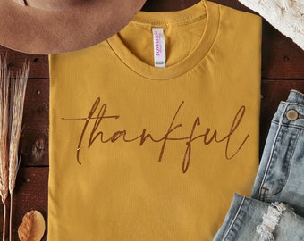 Thankful PNG • Harvest Thanksgiving Sublimation Design • Fall Autumn Clipart PNG • Instant Download Print File