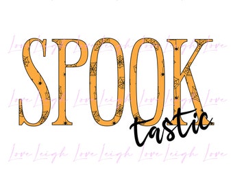 Halloween PNG • SpookTastic Sublimation Design • Halloween Clipart PNG • Instant Download Print File