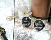 Cufflinks | Solemnly Swear Wedding Cufflinks | Groom Gift