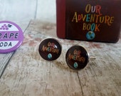 Cufflinks • Our Adventure Cufflinks Set • Wedding Cufflinks • Our Adventure Book