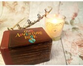 Our Adventure Book Luxury Wedding Ring Box • Double Ring Box • Up Inspired Engagement Ring Box • Proposal Ring Box