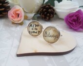 Always Cufflinks | All This Time Wedding Cufflinks | Groom Gift