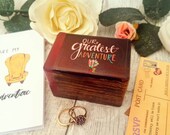 Luxury Wedding Ring Box | UP Adventure Book Inspired Double Ring Box | Greatest Adventure Engagement Proposal Ring Box