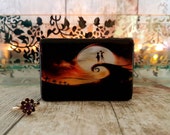 Nightmare Before Christmas Inspired Double Ring Box - Wedding Ring Box - Halloween Wedding - Christmas Wedding