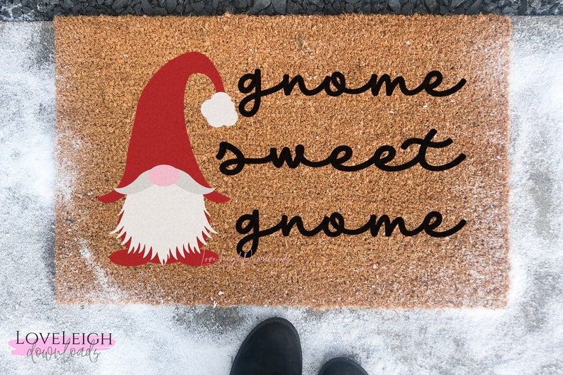 Download Gnome SVG Christmas Gnome Sweet Gnome DXF File Hand Drawn ...