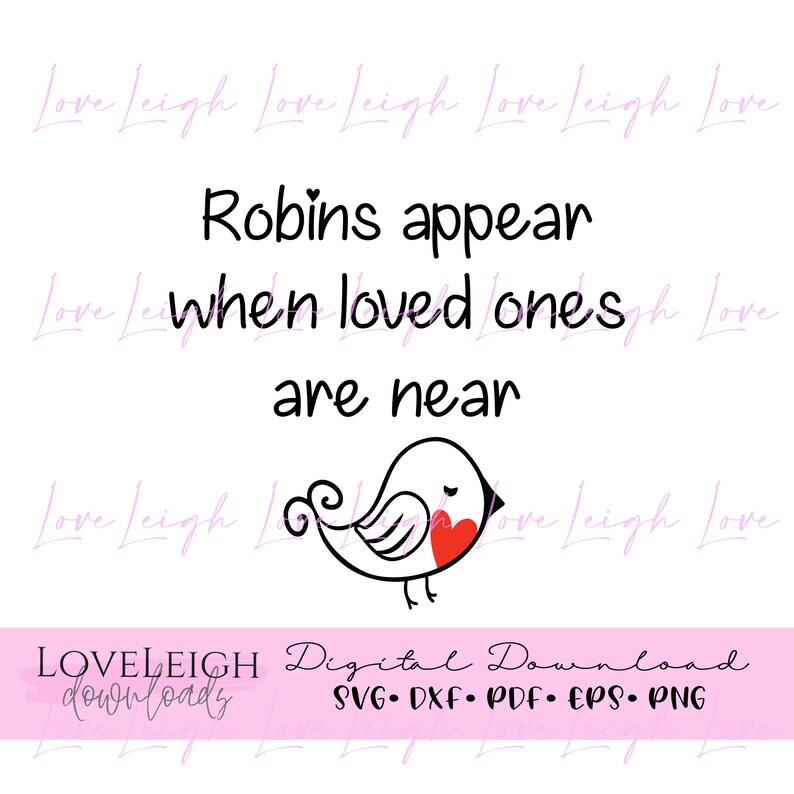 Download Christmas Robin SVG Robins Appear Memorial quote DXF File ...