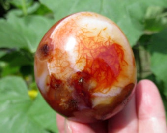 Top Grade Carnelian Palm Stone - Natural Carnelian from Madagascar