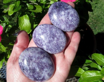 Sparkly Purple Lepidolite, Choose One Lepidolite Palm Stone