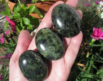 Nephrite Jade, Choose One Palm Stone, High Grade Nephrite Jade