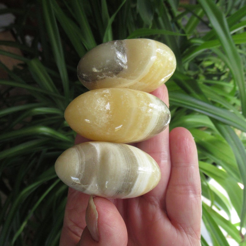 Banded Calcite Puffy Heart, Choose One Zebra Calcite from Mexico image 3