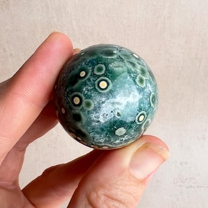 Ocean Jasper Egg – Natural Crystal Egg for Healing & Meditation – Chakra Stone – Crystal Decor – Unique Gift – Metaphysical Egg E4