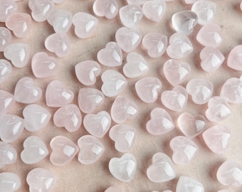 Rose Quartz Mini Heart: Hand-Carved Pocket Stone of Love