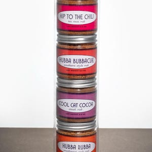 Master Griller Set of 4 - BBQ Spices- Grill Rubs - Spices For Grilling - BBQ Seasoning - Steak Rub - Meat Rub- Grilling Rubs - Gift For Cook