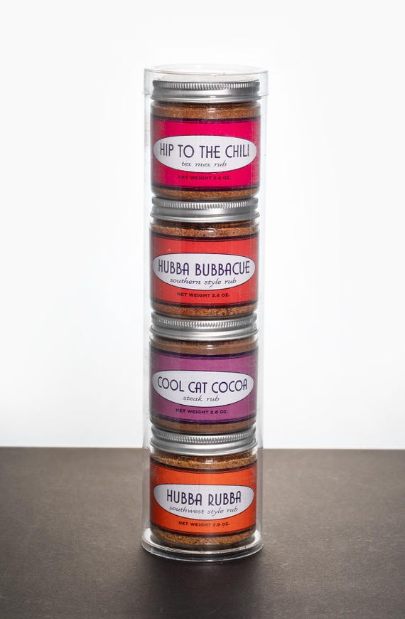 Master Griller Set of 4 - BBQ Spices- Grill Rubs - Spices For Grilling - BBQ Seasoning - Steak Rub - Meat Rub- Grilling Rubs - Gift For Cook