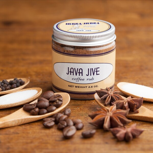 Java Jive Coffee Rub - Pork Rub - Steak Rub - Grilling Rub - Coffee Spice - Steak Seasoning - Steak Au Poivre Spices - Star Anise Rub