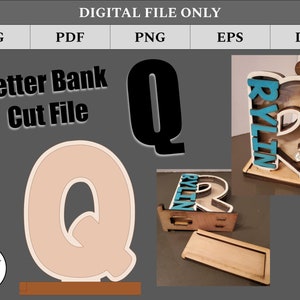 DIGITAL FILE ONLY: Letter Banks - &quot;Q&quot;