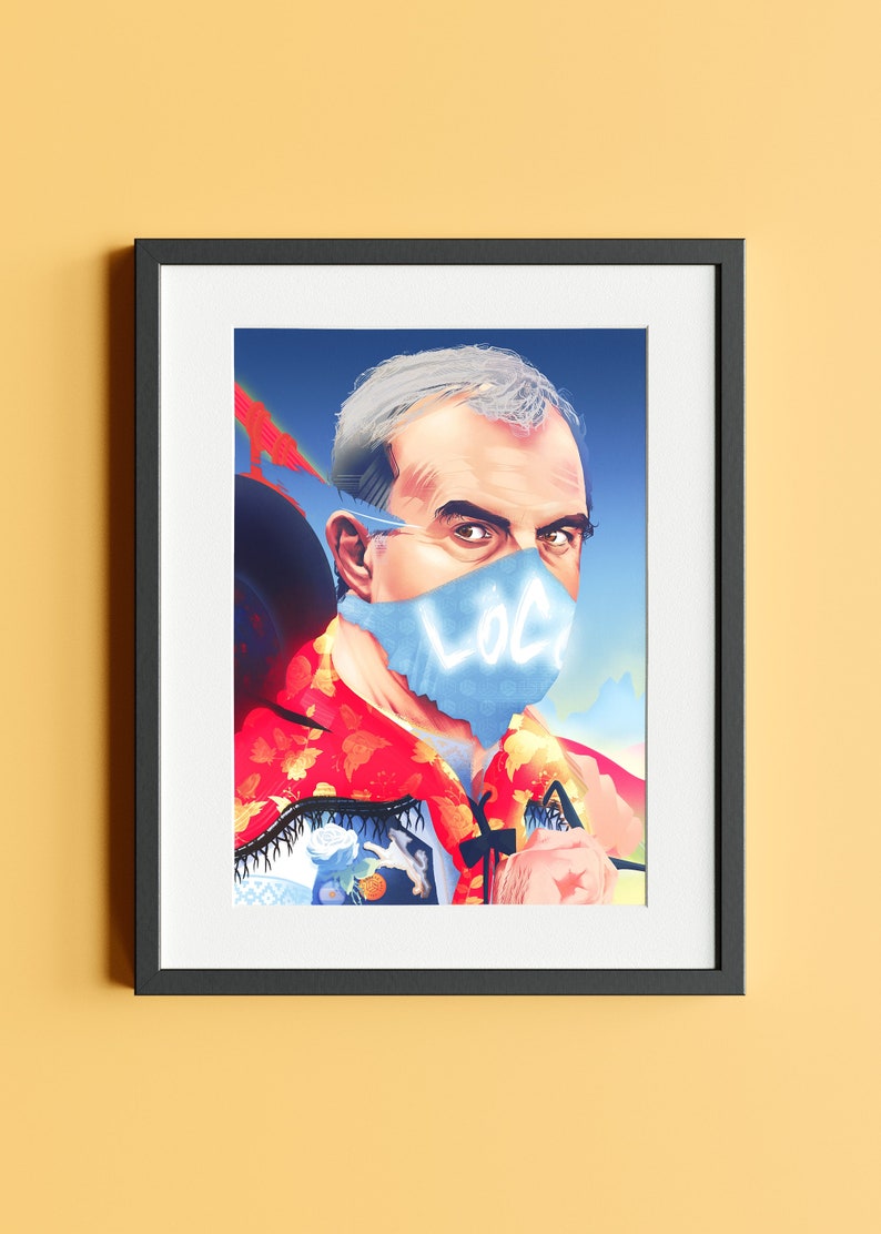 El Loco Marcelo Bielsa Limited Edition Signed Metallic Print image 1