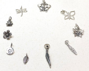 Add on sterling silver nature charms, add a charm to your jewelry order, personalize your jewelry, choose your charm