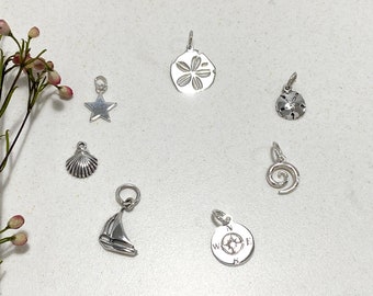 Add on sterling silver beach charms, add a charm to your jewelry order, personalize your jewelry, choose your charm