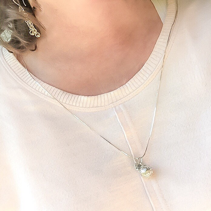 Angel bell necklace outlet